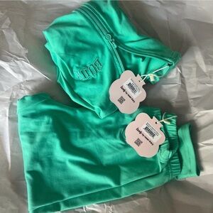 Teal two piece set in a small